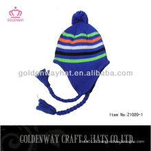 Chapeaux de ski professionnel chapeaux tricotés hiver chaud à bon marché pour le festival de Noël avec logo personnalisé